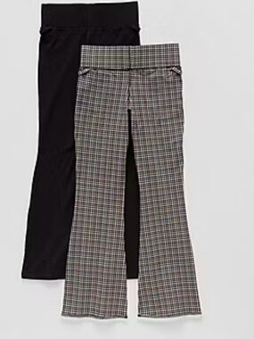 2 pair Girls Adaptive flair pants XS 6/6x